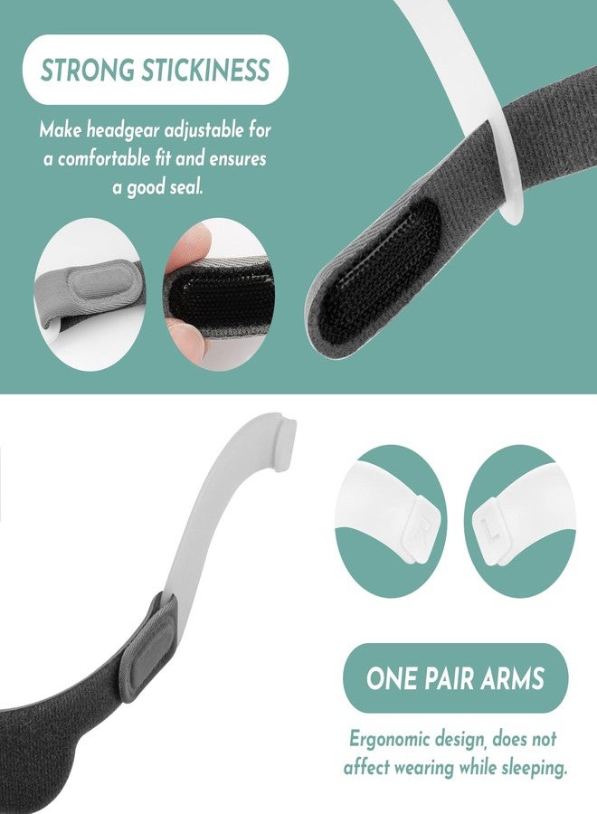 SyunsXoon Replacement Headgear with Arms Compatible with DreamWear Silicone/Gel Nasal & Pillow Mask, Adjustable Soft Head Strap - Image 4